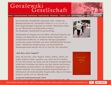 Tablet Screenshot of goralewskigesellschaft.de